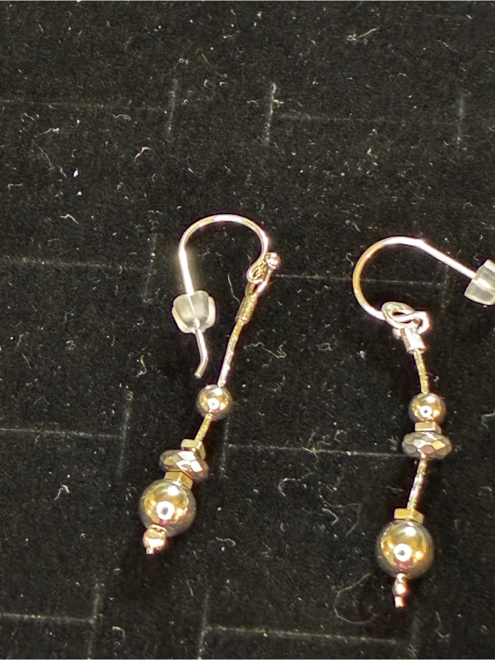 Silpada’s Sterling Silver with bead Dangle Earrings Brand new, super cute.